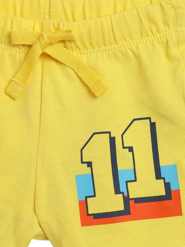 Boys Medium Yellow Short Knitted Trouser image number 2